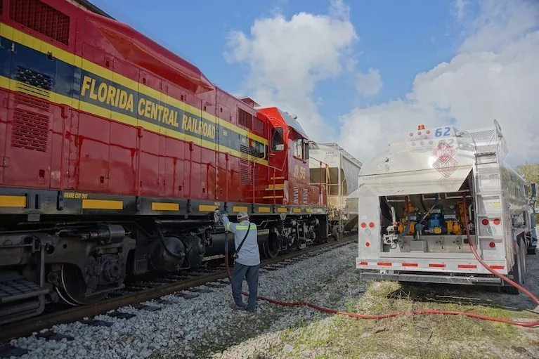 24/7 Locomotive Fuel Delivery for Rail Yards Year-Round
